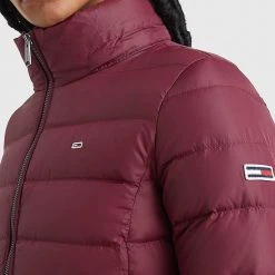 ΑΝΔΡΑΣ TOMMY HILFIGER ΜΠΟΥΦΑΝ TJW ESSENTIAL HOODED DOWN COAT Bordeux -ΓΥΝΑΙΚΑ ΡΟΥΧΑ ΠΑΝΩΦΟΡΙΑ Εκπτώσεις 3510ATOMM3500037 Bordeux 3