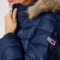 ΑΝΔΡΑΣ TOMMY HILFIGER ΜΠΟΥΦΑΝ TJW ESSENTIAL HOODED DOWN COAT NavyBlue -ΓΥΝΑΙΚΑ ΡΟΥΧΑ ΠΑΝΩΦΟΡΙΑ Εκπτώσεις 3510ATOMM3500037 NavyBlue 3