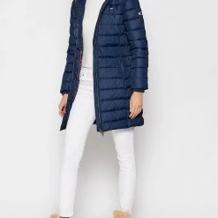 ΑΝΔΡΑΣ TOMMY HILFIGER ΜΠΟΥΦΑΝ TJW ESSENTIAL HOODED DOWN COAT NavyBlue -ΓΥΝΑΙΚΑ ΡΟΥΧΑ ΠΑΝΩΦΟΡΙΑ Εκπτώσεις 3510ATOMM3500037 NavyBlue 4