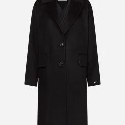 ΑΝΔΡΑΣ TOMMY HILFIGER ΠΑΛΤΟ WOOL BLEND SB RELAXED COAT Black