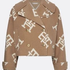 ΑΝΔΡΑΣ TOMMY HILFIGER ΠΑΛΤΟ WOOL BLEND HIP L DB PEACOAT 1 SandyBrown -ΓΥΝΑΙΚΑ ΡΟΥΧΑ ΠΑΝΩΦΟΡΙΑ Εκπτώσεις 3510ATOMM3500043 SandyBrown 5