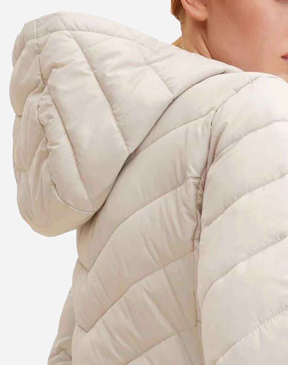 ΑΝΔΡΑΣ TOMTAILOR LIGHT WEIGHT PUFFER ΜΠΟΥΦΑΝ ΓΥΝΑΙΚΕΙΟ Ecru 6 ΑΝΔΡΑΣ TOMTAILOR LIGHT WEIGHT PUFFER ΜΠΟΥΦΑΝ ΓΥΝΑΙΚΕΙΟ Ecru - Image 4