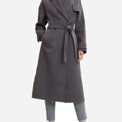 ΑΝΔΡΑΣ TOMTAILOR BELTED LONG COAT ΜΠΟΥΦΑΝ ΓΥΝΑΙΚΕΙΟ DarkGray
