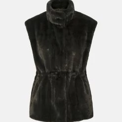 ΑΝΔΡΑΣ VERO MODA ΜΠΟΥΦΑΝ ΑΜΑΝΙΚΟ VMSUIPOPPY FAUX FUR WAISTCOAT BOOS DarkGray
