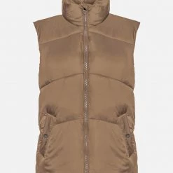 ΑΝΔΡΑΣ VERO MODA ΜΠΟΥΦΑΝ ΑΜΑΝΙΚΟ VMUPPSALA SHORT WAISTCOAT ΜΠΟΥΦΑΝ CookieBrown