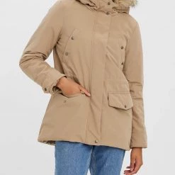 ΑΝΔΡΑΣ VERO MODA ΜΠΟΥΦΑΝ VMDEMI PARKA BOOS Biege