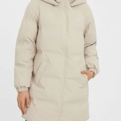 ΑΝΔΡΑΣ VERO MODA ΜΠΟΥΦΑΝ VMNOE COATED COAT Biege