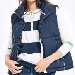 ΑΝΔΡΑΣ NAUTICA ΓΙΛΕΚΟ SIDE SNAP QUILTED POLY FILL VEST NavyBlue