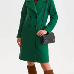 ΑΝΔΡΑΣ TOP SECRET LADY''S COAT SPZ0635#G# DarkGreen -ΓΥΝΑΙΚΑ ΡΟΥΧΑ ΠΑΝΩΦΟΡΙΑ Εκπτώσεις 3510P0TOP3500001 DarkGreen 3