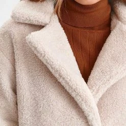 ΑΝΔΡΑΣ TOP SECRET LADY''S COAT SPZ0627#G# Biege -ΓΥΝΑΙΚΑ ΡΟΥΧΑ ΠΑΝΩΦΟΡΙΑ Εκπτώσεις 3510P0TOP3500008 Biege 4