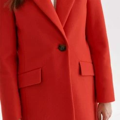 ΑΝΔΡΑΣ TOP SECRET LADY''S COAT SPZ0649#G# Red -ΓΥΝΑΙΚΑ ΡΟΥΧΑ ΠΑΝΩΦΟΡΙΑ Εκπτώσεις 3510P0TOP3500013 Red 4
