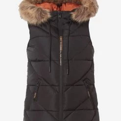 ΑΝΔΡΑΣ FUNKY BUDDHA Καπιτονέ γιλέκο με γούνα στην κουκούλα Black -ΓΥΝΑΙΚΑ ΡΟΥΧΑ ΠΑΝΩΦΟΡΙΑ Εκπτώσεις 3510PFUNK3110002 Black 3