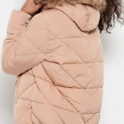 ΑΝΔΡΑΣ FUNKY BUDDHA Καπιτονέ Μπουφάν με γούνα στην κουκούλα Biege -ΓΥΝΑΙΚΑ ΡΟΥΧΑ ΠΑΝΩΦΟΡΙΑ Εκπτώσεις 3510PFUNK3120004 Biege 2