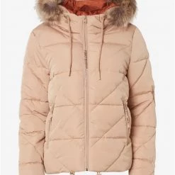 ΑΝΔΡΑΣ FUNKY BUDDHA Καπιτονέ Μπουφάν με γούνα στην κουκούλα Biege -ΓΥΝΑΙΚΑ ΡΟΥΧΑ ΠΑΝΩΦΟΡΙΑ Εκπτώσεις 3510PFUNK3120004 Biege 3