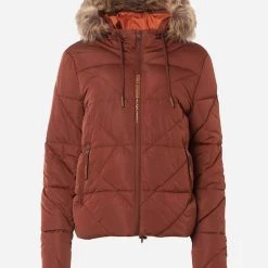 ΑΝΔΡΑΣ FUNKY BUDDHA Καπιτονέ Μπουφάν με γούνα στην κουκούλα Brown -ΓΥΝΑΙΚΑ ΡΟΥΧΑ ΠΑΝΩΦΟΡΙΑ Εκπτώσεις 3510PFUNK3120004 Brown 5