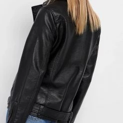 ΑΝΔΡΑΣ FUNKY BUDDHA Γυναικείο Biker τζάκετ Black -ΓΥΝΑΙΚΑ ΡΟΥΧΑ ΠΑΝΩΦΟΡΙΑ Εκπτώσεις 3510PFUNK3120010 Black 2