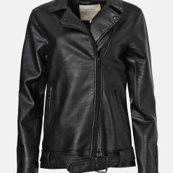 ΑΝΔΡΑΣ FUNKY BUDDHA Γυναικείο Biker τζάκετ Black -ΓΥΝΑΙΚΑ ΡΟΥΧΑ ΠΑΝΩΦΟΡΙΑ Εκπτώσεις 3510PFUNK3120010 Black 3