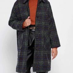 ΑΝΔΡΑΣ FUNKY BUDDHA Loose Fit γυναικεία παλτό Mixed