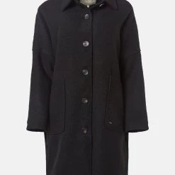 ΑΝΔΡΑΣ FUNKY BUDDHA Γυναικείο Loose Fit παλτό Black -ΓΥΝΑΙΚΑ ΡΟΥΧΑ ΠΑΝΩΦΟΡΙΑ Εκπτώσεις 3510PFUNK3500003 Black 3