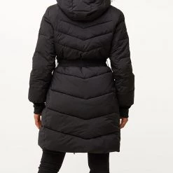 ΑΝΔΡΑΣ MEXX Midi Length Hooded Padded Jacket Women Black -ΓΥΝΑΙΚΑ ΡΟΥΧΑ ΠΑΝΩΦΟΡΙΑ Εκπτώσεις 3510PMEXX3120007 Black 2