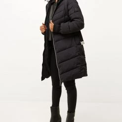 ΑΝΔΡΑΣ MEXX Midi Length Hooded Padded Jacket Women Black -ΓΥΝΑΙΚΑ ΡΟΥΧΑ ΠΑΝΩΦΟΡΙΑ Εκπτώσεις 3510PMEXX3120007 Black 4