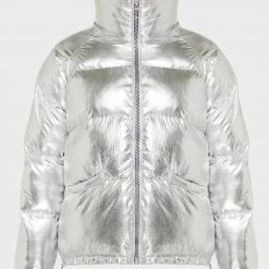 ΑΝΔΡΑΣ MEXX Nylon Padded Jacket Women MetallicSilver -ΓΥΝΑΙΚΑ ΡΟΥΧΑ ΠΑΝΩΦΟΡΙΑ Εκπτώσεις 3510PMEXX3120008 MetallicSilver 3