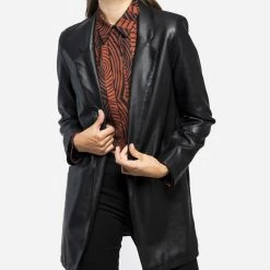 ΑΝΔΡΑΣ STAFF Gigi Wmn Vegan Leather Jacket Black