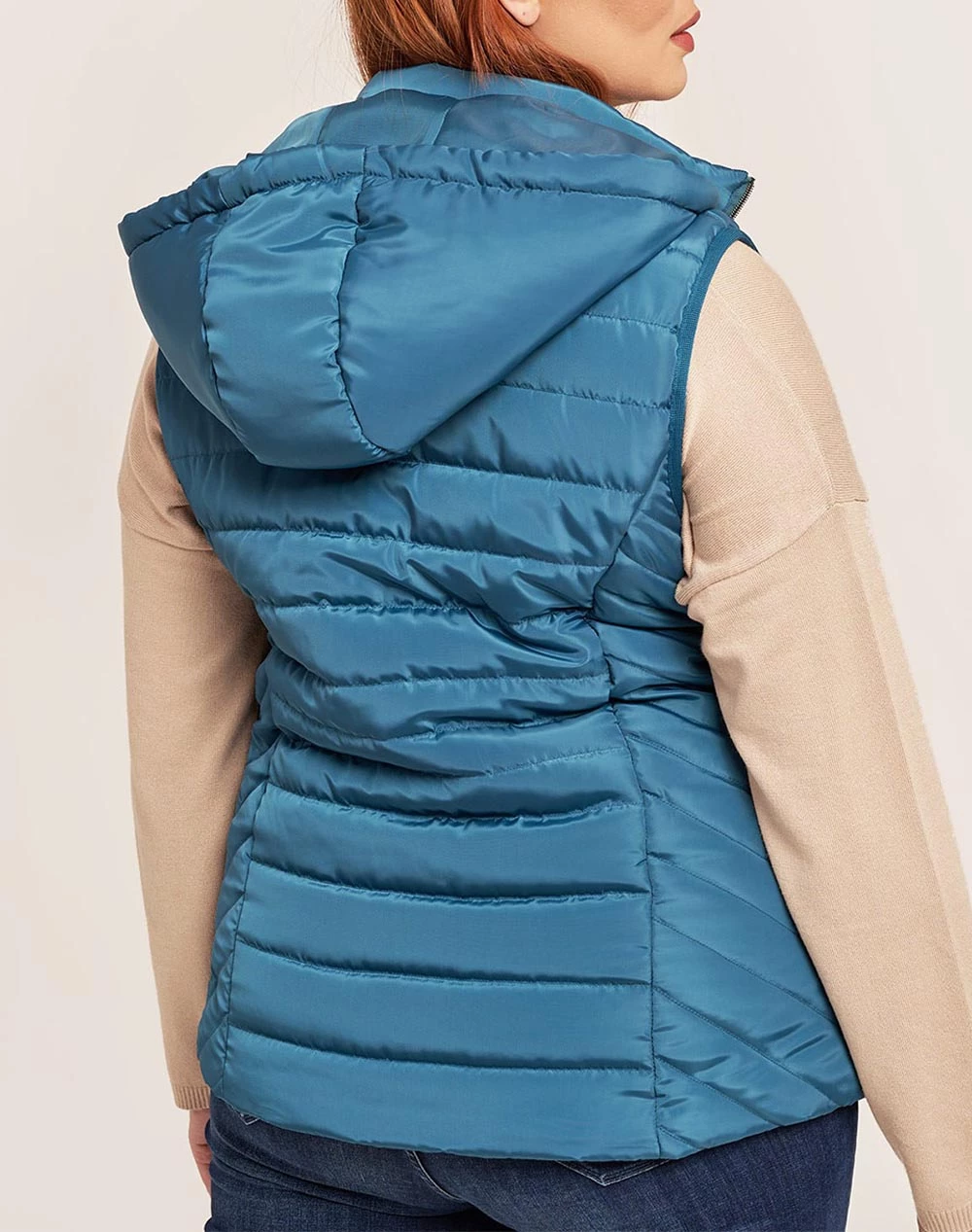 ΑΝΔΡΑΣ PARABITA Μπουφάν αμάνικο με κουκούλα Petrol 4 ΑΝΔΡΑΣ PARABITA Μπουφάν αμάνικο με κουκούλα Petrol - Image 2