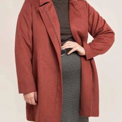 ΑΝΔΡΑΣ PARABITA Παλτό Midi με φερμουάρ Brown -ΓΥΝΑΙΚΑ ΡΟΥΧΑ ΠΑΝΩΦΟΡΙΑ Εκπτώσεις 3510TPARA3120037 Brown 3