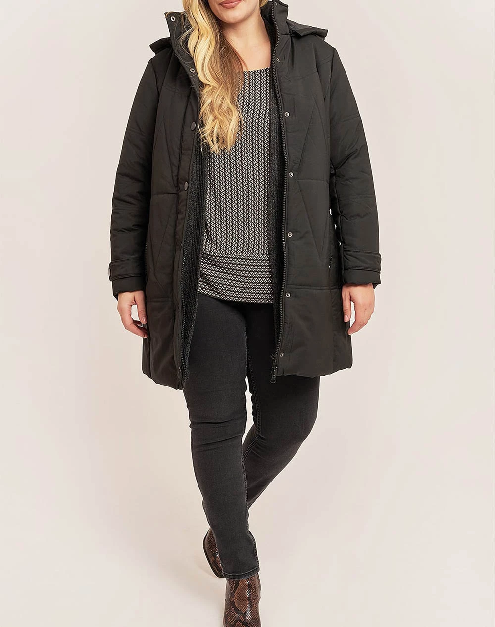 ΑΝΔΡΑΣ PARABITA Μπουφάν με κουκουλα Black 6 ΑΝΔΡΑΣ PARABITA Μπουφάν με κουκουλα Black - Image 4