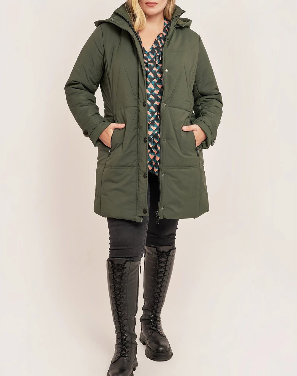 ΑΝΔΡΑΣ PARABITA Μπουφάν με κουκουλα Khaki 6 ΑΝΔΡΑΣ PARABITA Μπουφάν με κουκουλα Khaki - Image 4