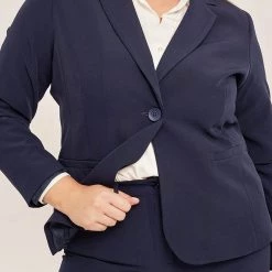 ΑΝΔΡΑΣ PARABITA Σακάκι κρεπ DarkBlue